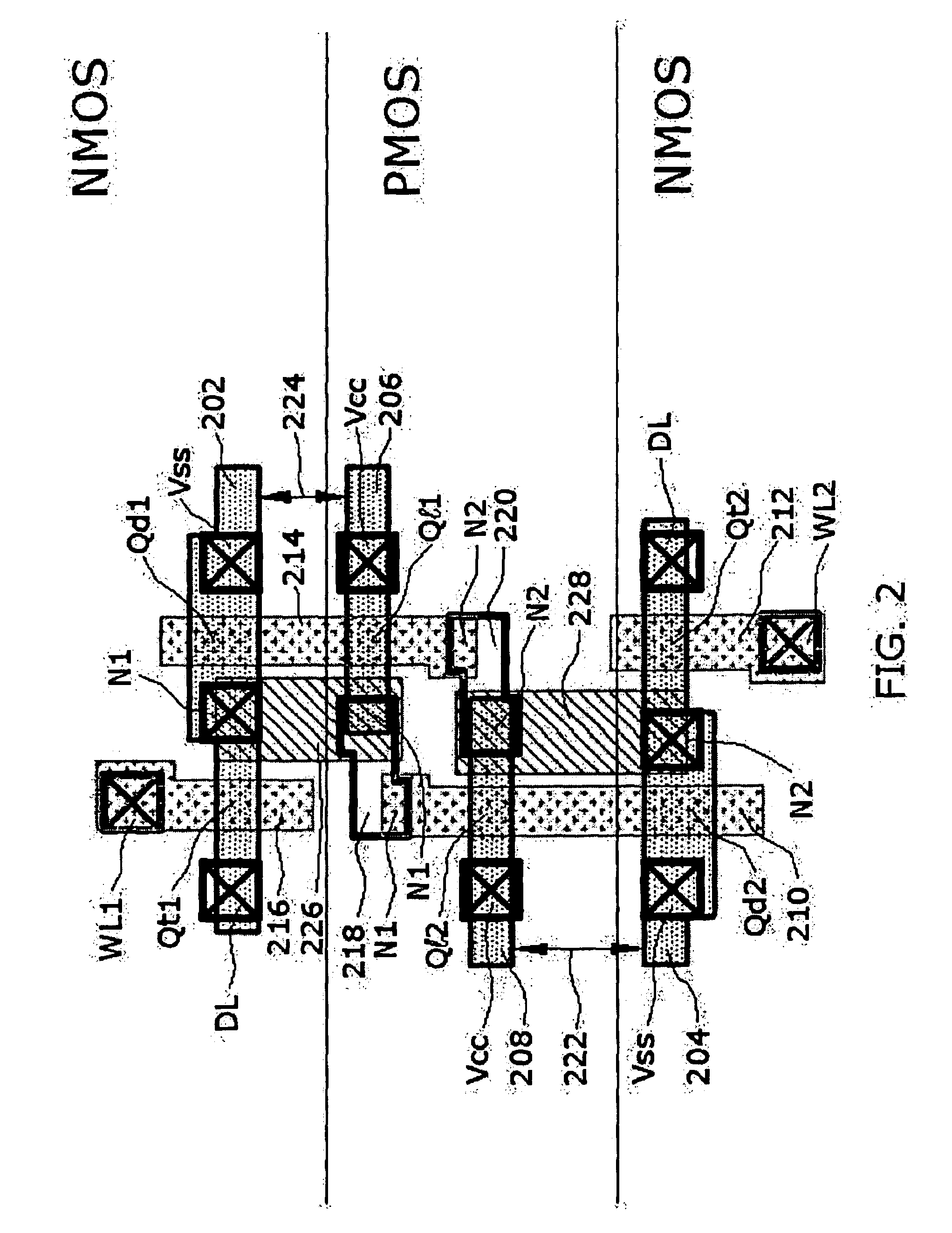 Compact SRAM cell with FinFET