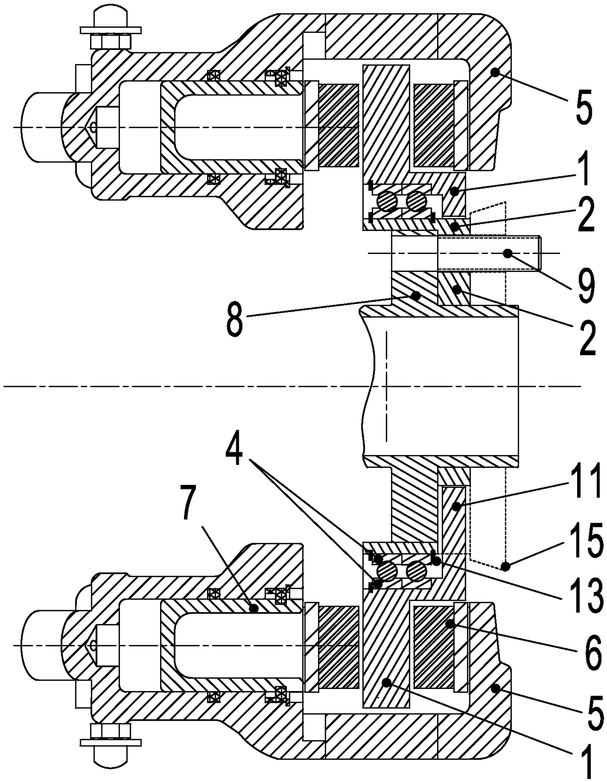 Disc double brake mechanism and brake system