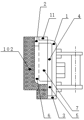 Tightness detection method for 90 degree fillet weld at CM node of LNG ship