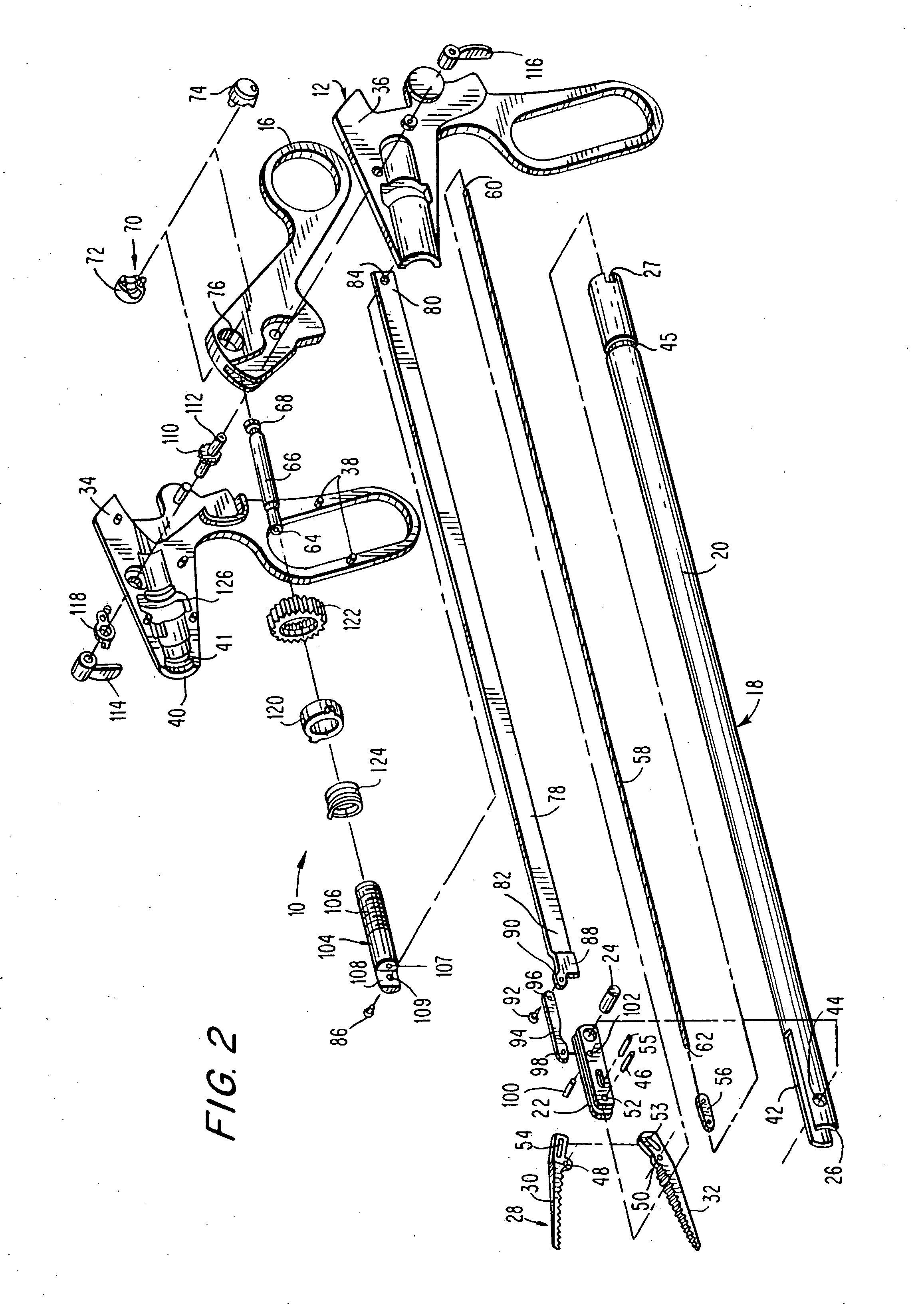 Articulating endoscopic surgical apparatus