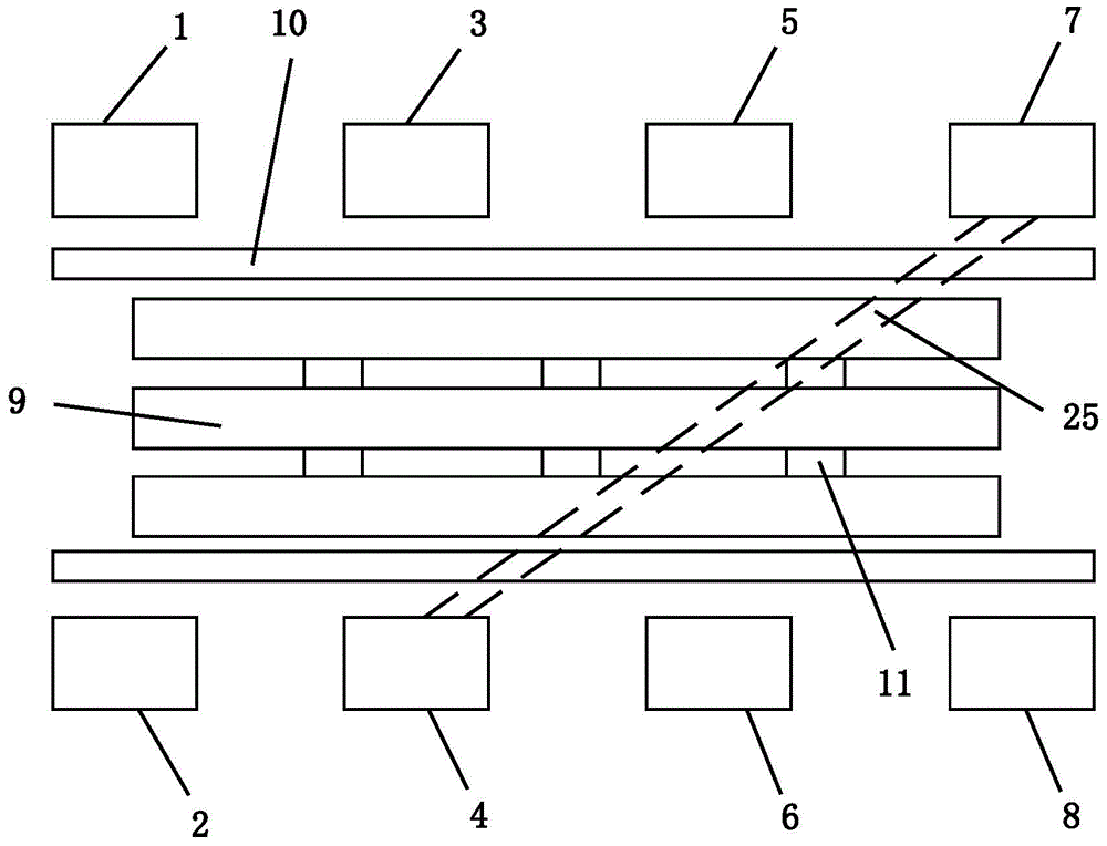 Flexible automatic production line system of engine cylinder covers