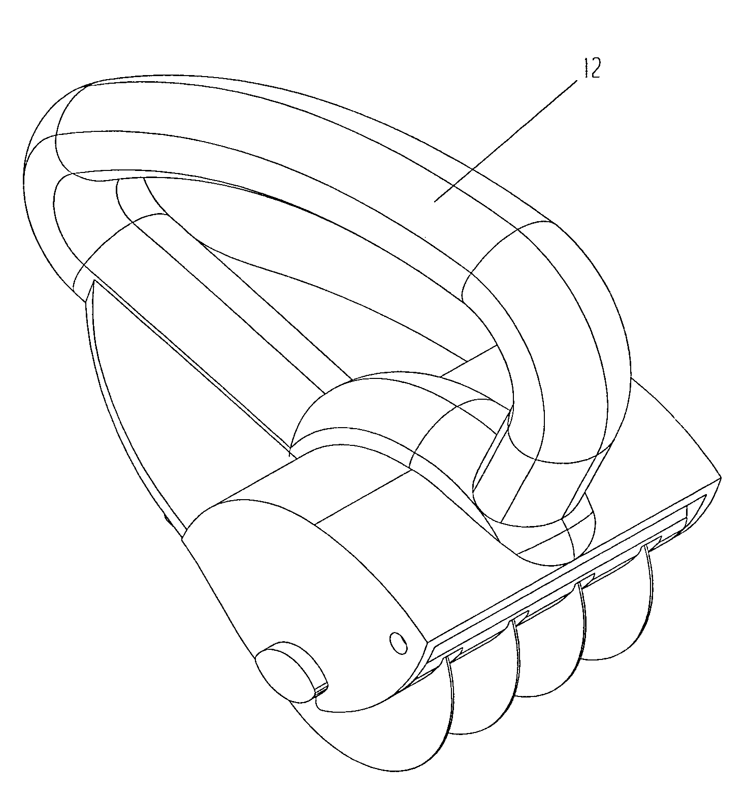 Rotating food-processing knife with detachable multi blade axis