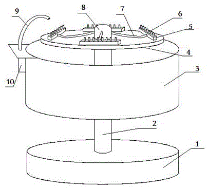 Welding device for single row type copper pipe component