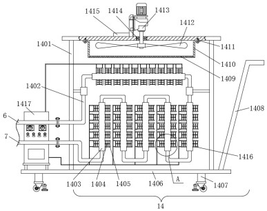 A low-temperature tank car air tightness test device and method