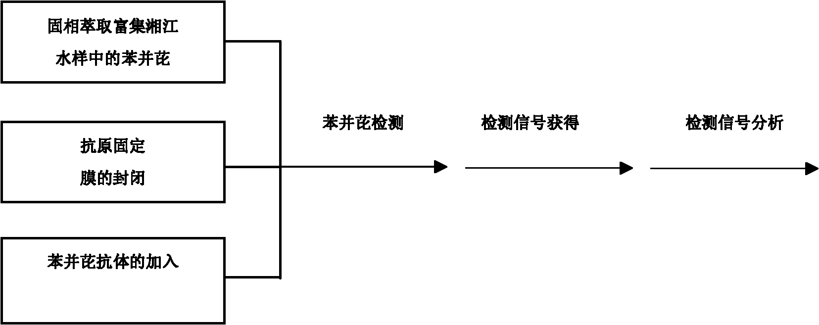 Method for specifically and semiquantitatively detecting benzopyrene