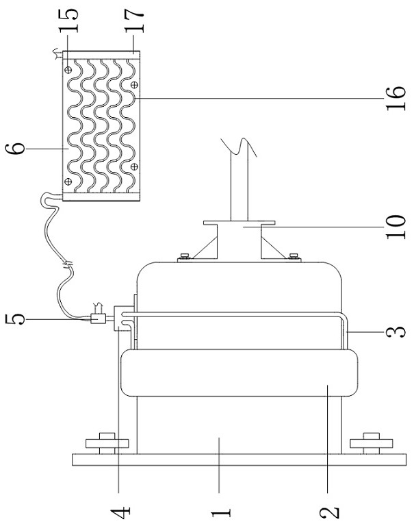 Coaxial motor axle assembly with cooling device