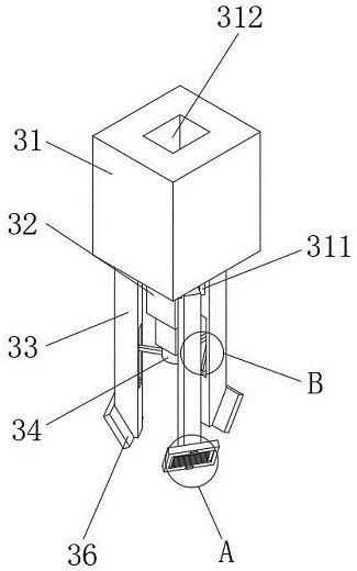 Graphite crucible lifting device