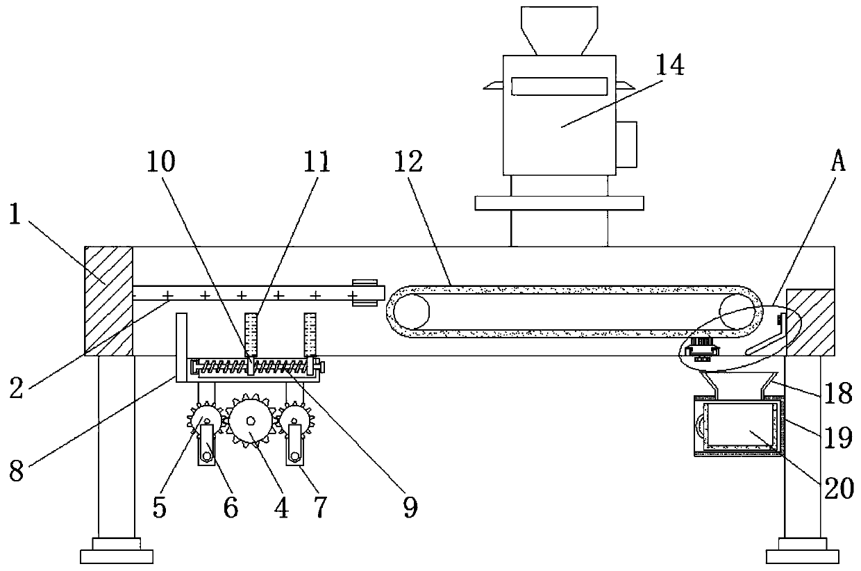 Automatic weighing and packaging machine