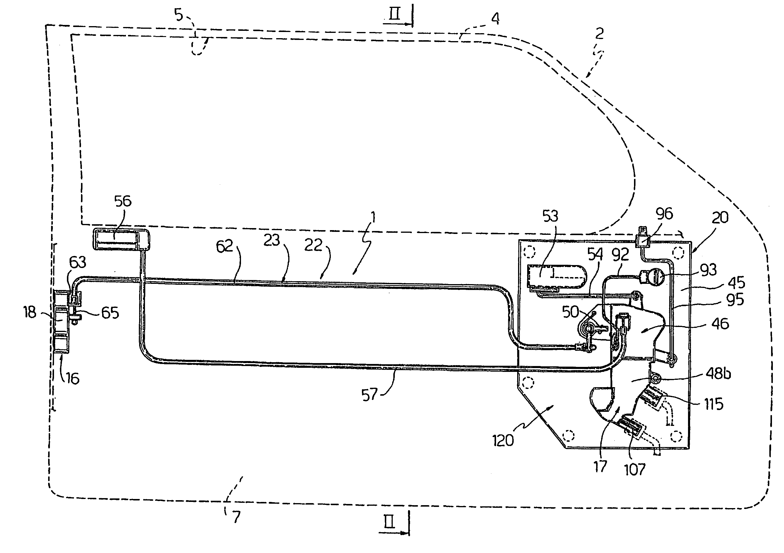 Modular lock for a door of a motor vehicle and door provided with this lock