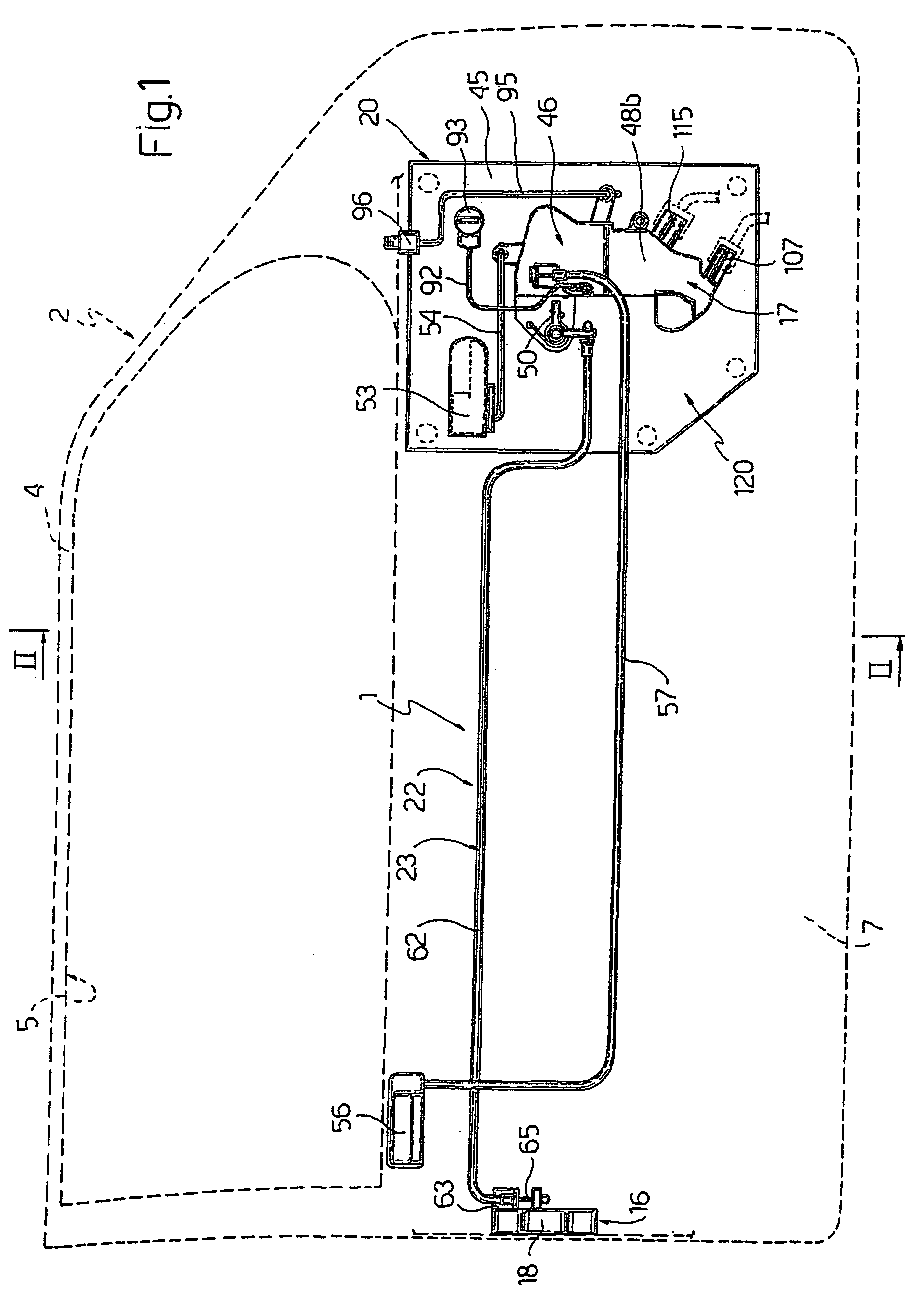 Modular lock for a door of a motor vehicle and door provided with this lock