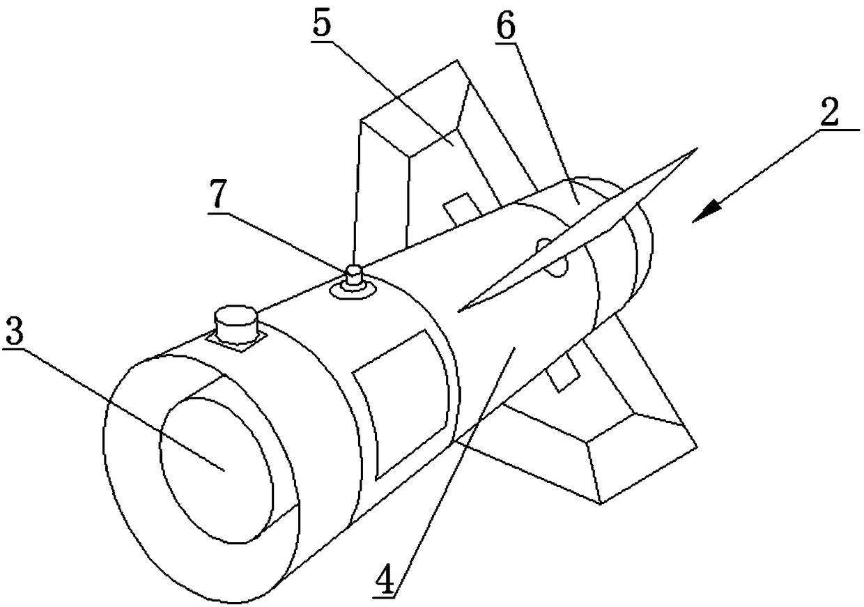 GNSS and INS combined navigation accurate guidance fire extinguishing bomb device