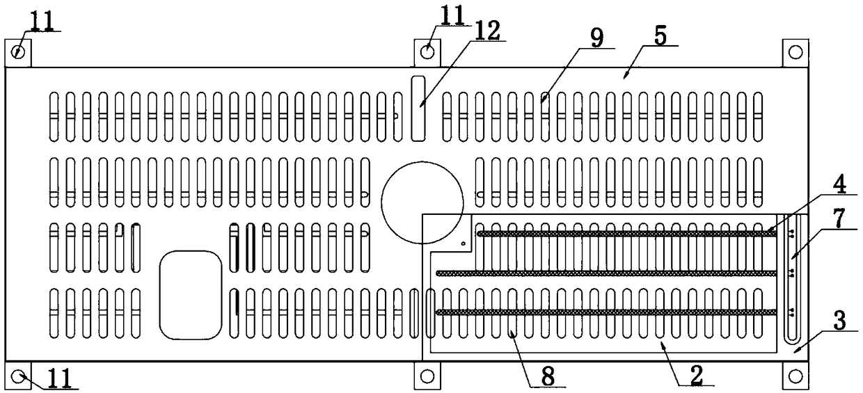 Built-in engine sump tank heater