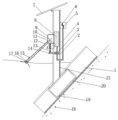 A water conservancy project based on low latitude flow to high latitude river section anti-ice flood device