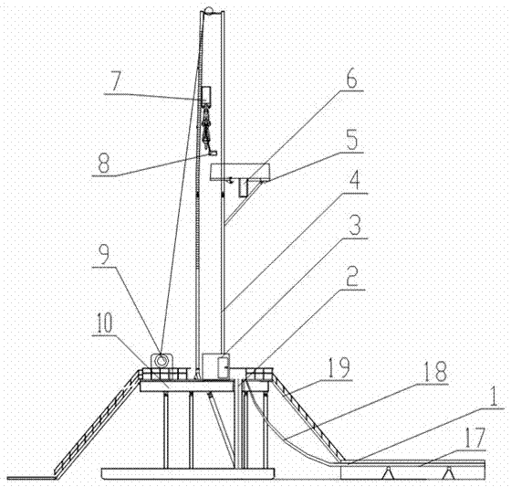 Petroleum drilling machine tubing string automatic processing system