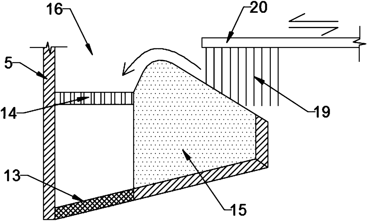 Floating seed self-separating type water separating device for animal husbandry grass seed planting