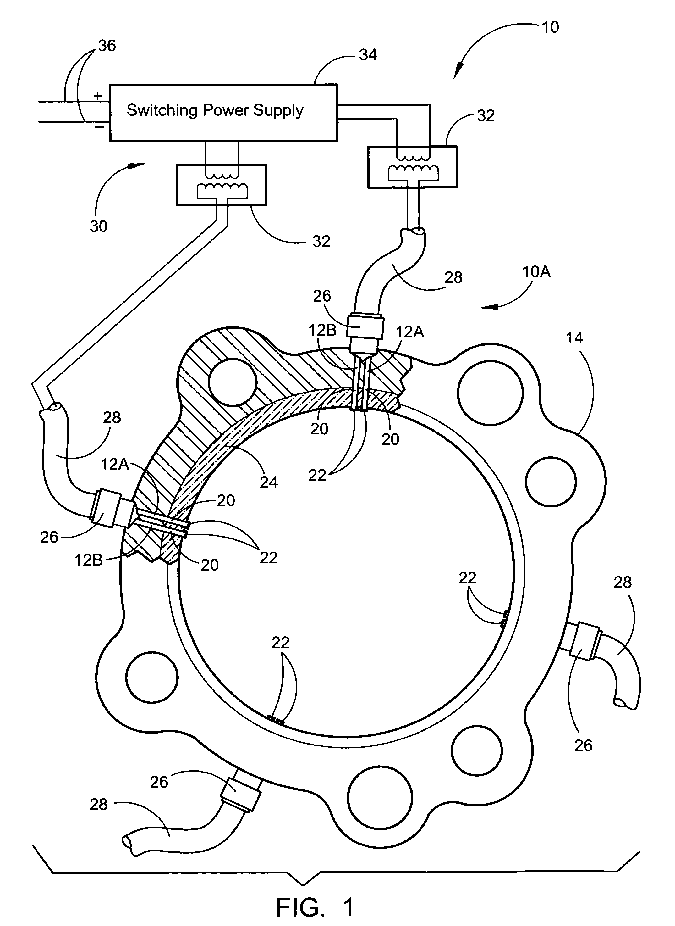 Embedded igniter system for internal combustion engines