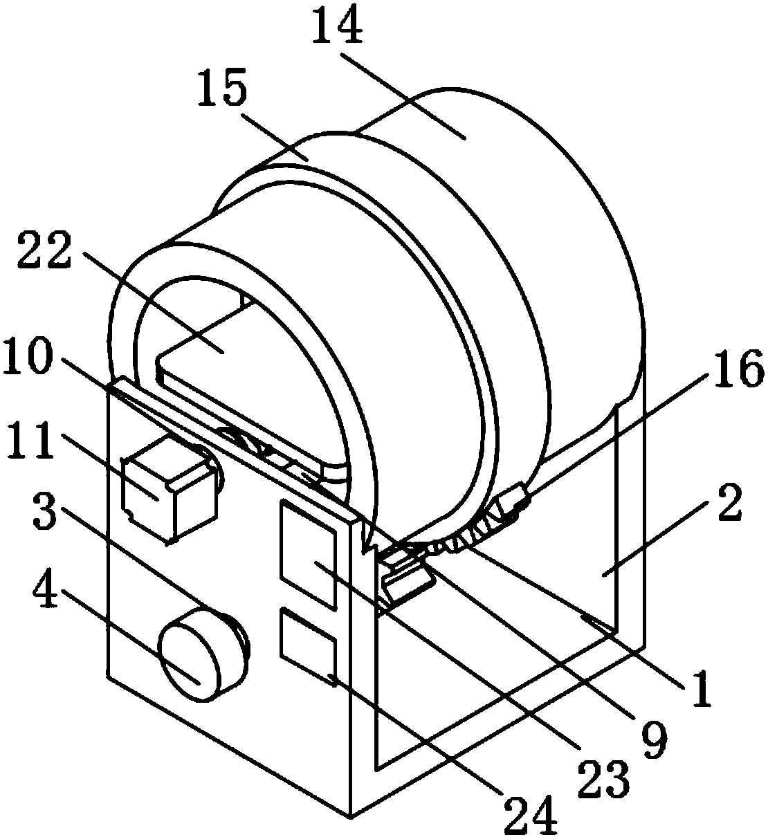 Muscle area measuring equipment carried with nuclear magnetic resonance scanner