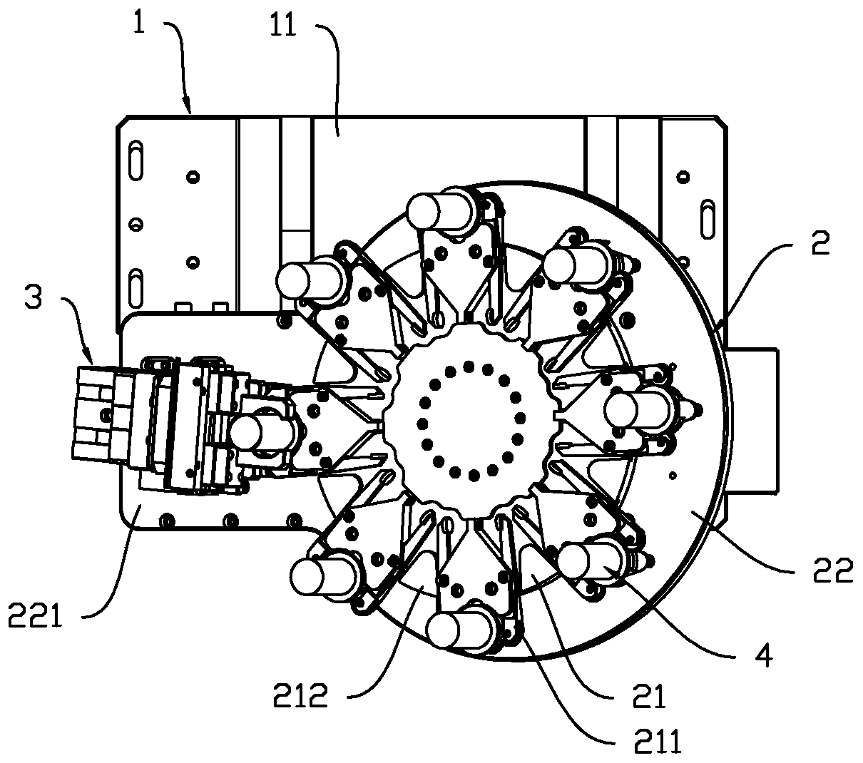 CNC machine tool plug-in tool magazine device