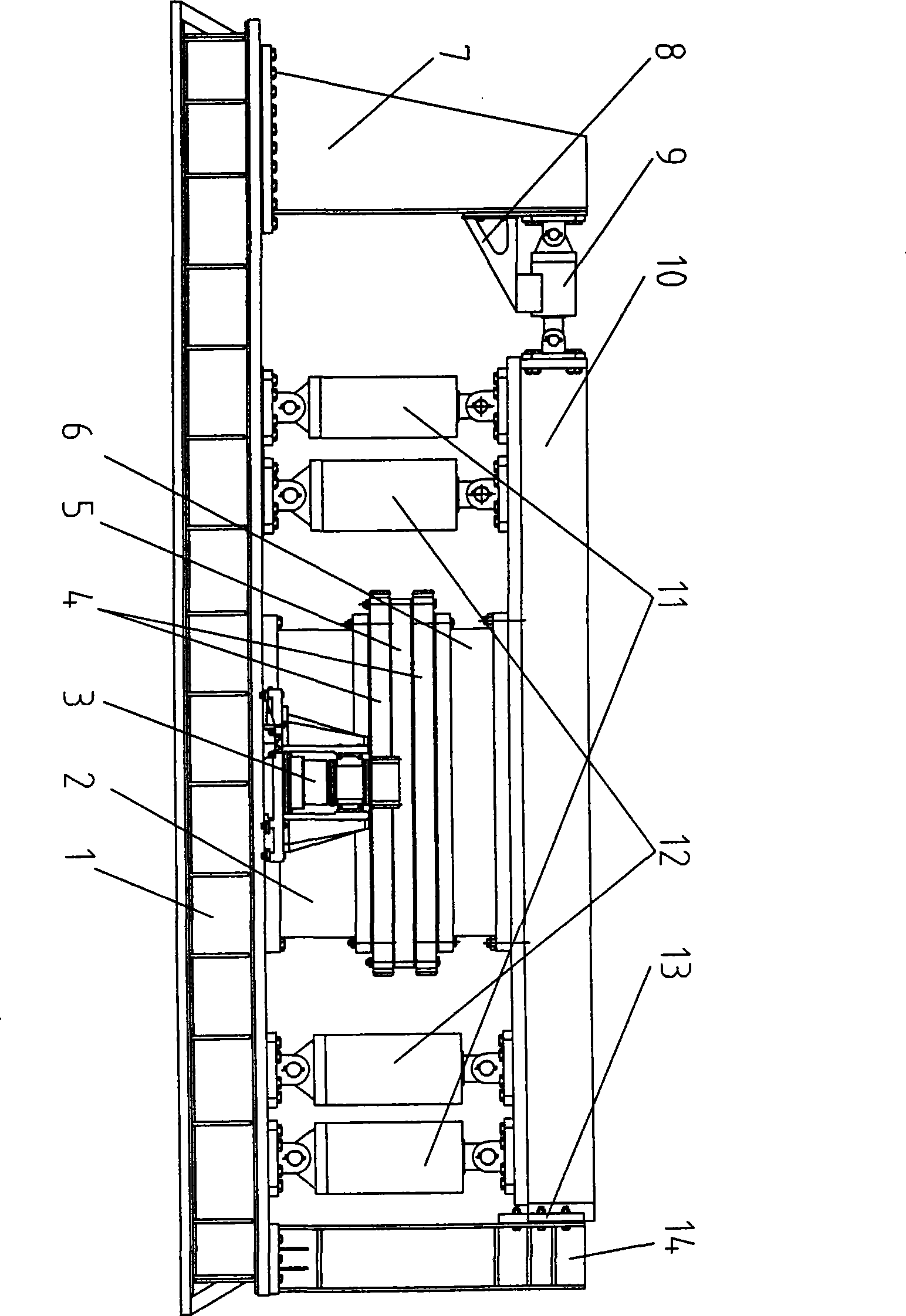 Wind-powered turntable bearing combination property bench