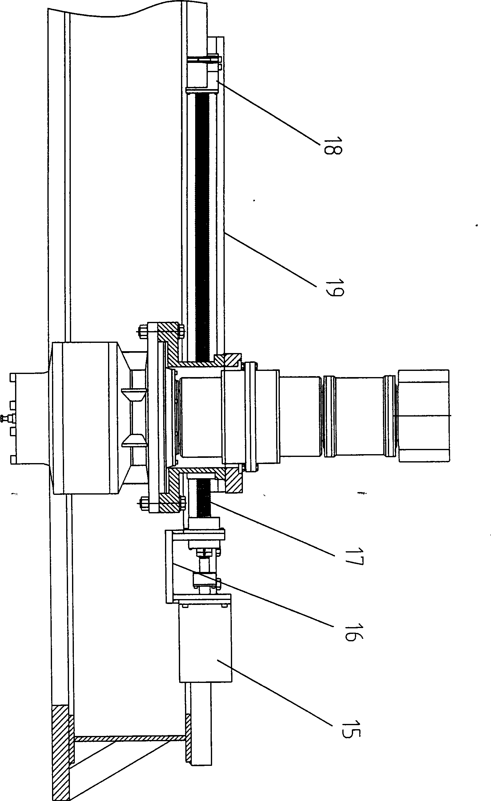 Wind-powered turntable bearing combination property bench