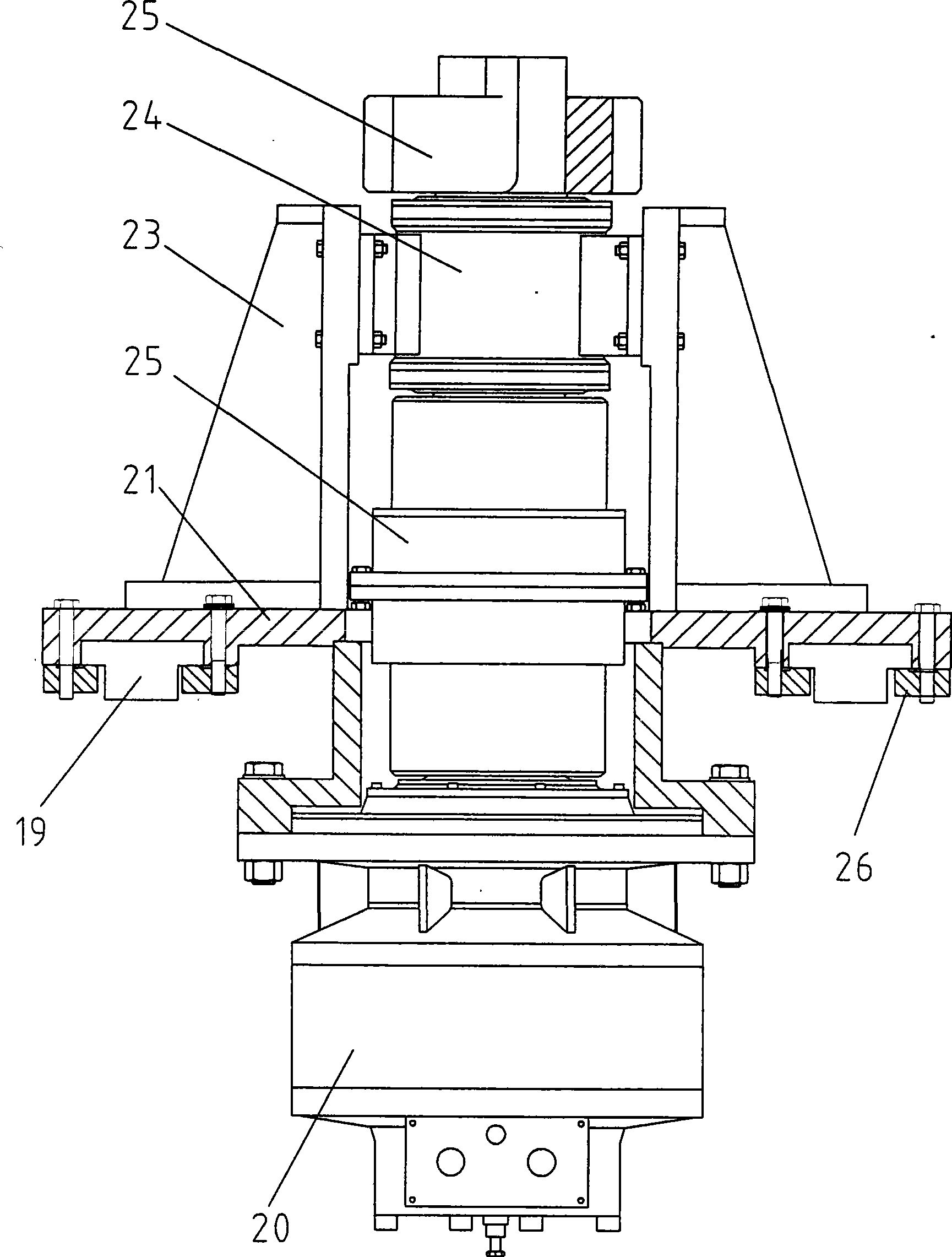 Wind-powered turntable bearing combination property bench