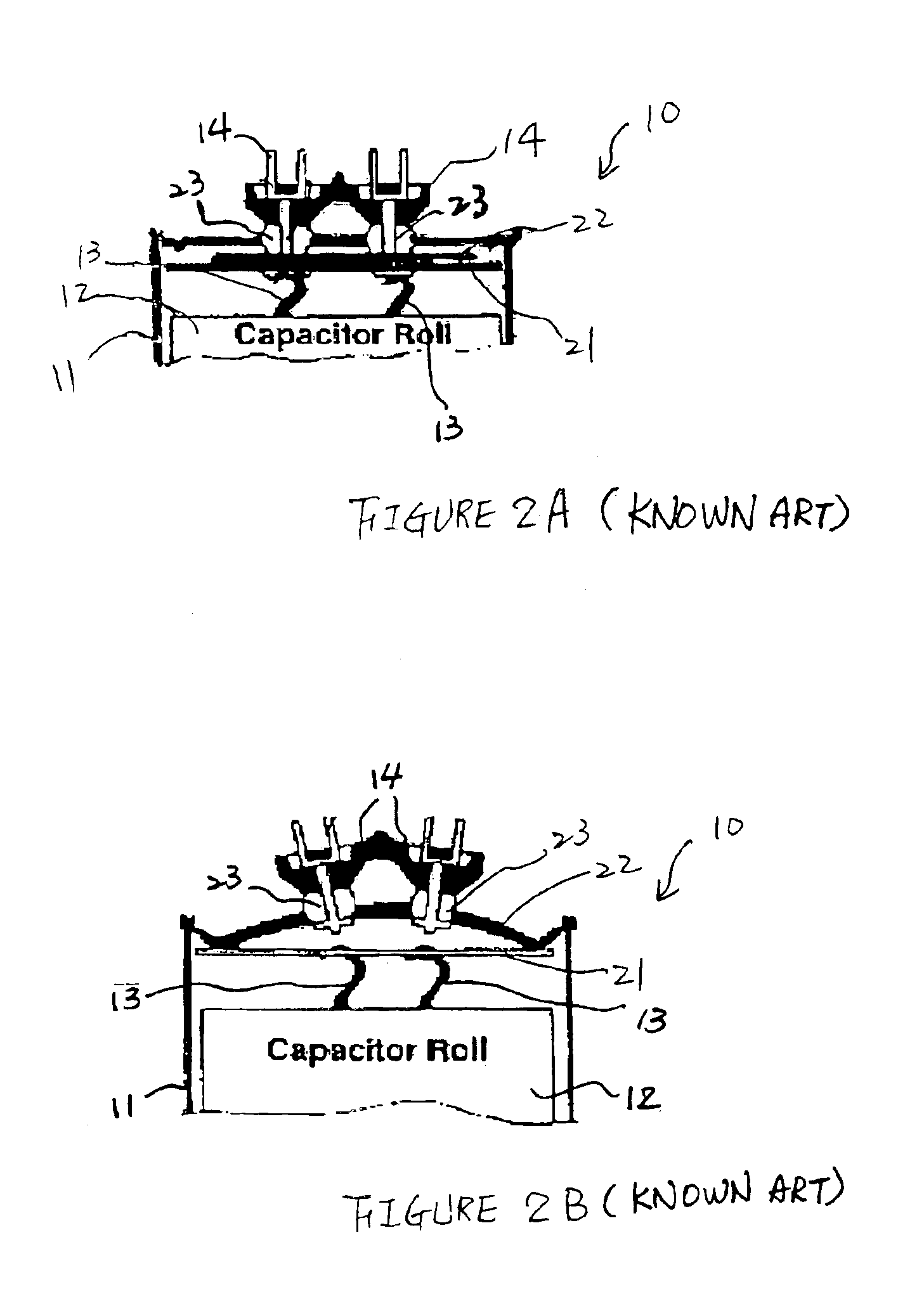 High current capacitors