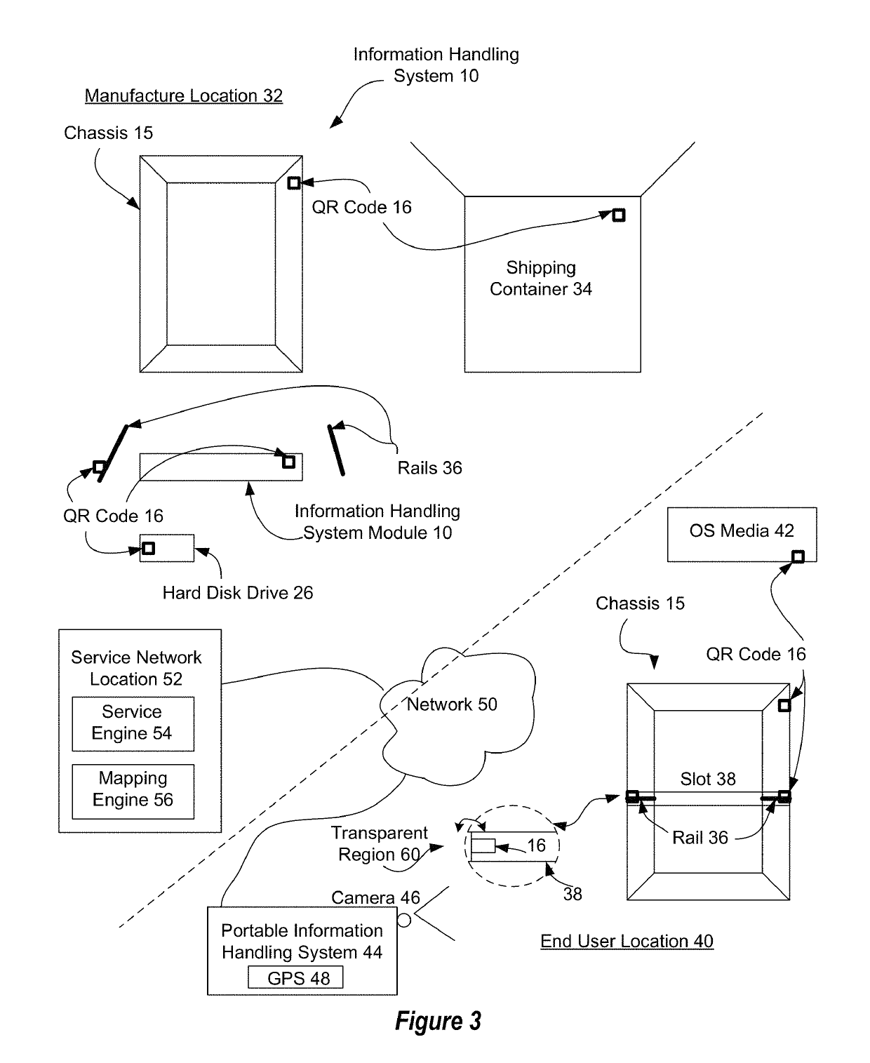 Multidimensional barcodes for information handling system service information