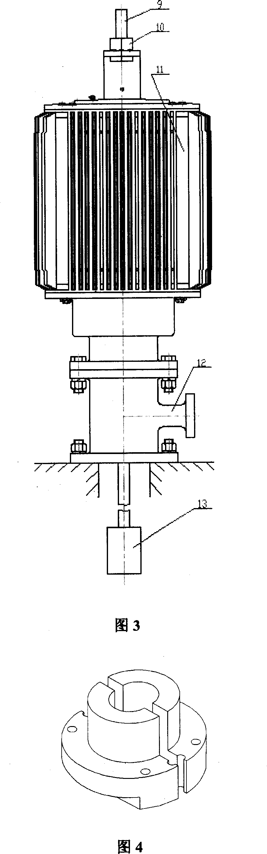 Direct drive permanent magnet synchronous motor for screw pump