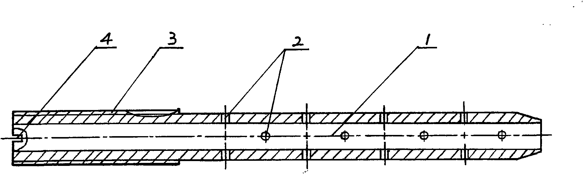 Multi-aperture titanium hollow metal bar (nail)