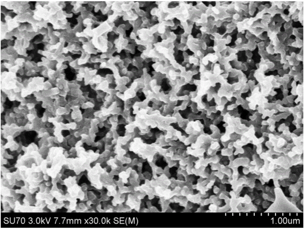 Preparation method of nitrogen-doped carbon aerogel applied to lithium-ion battery