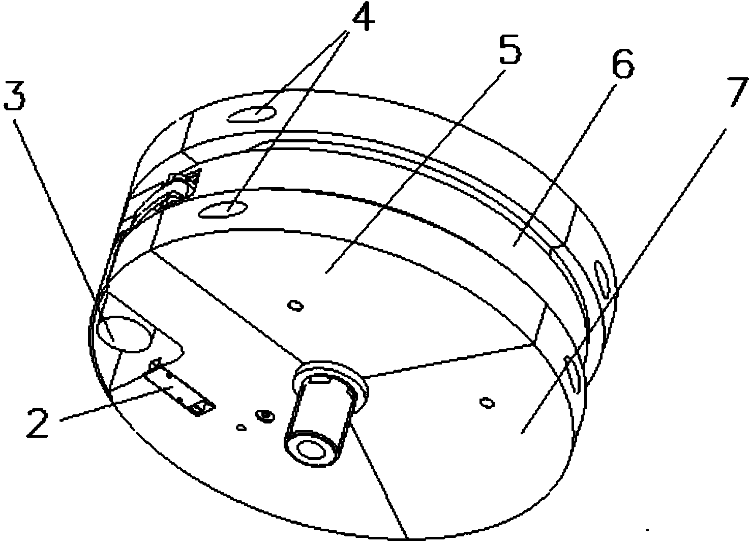 Underwater external self-releasing posture adjusting device