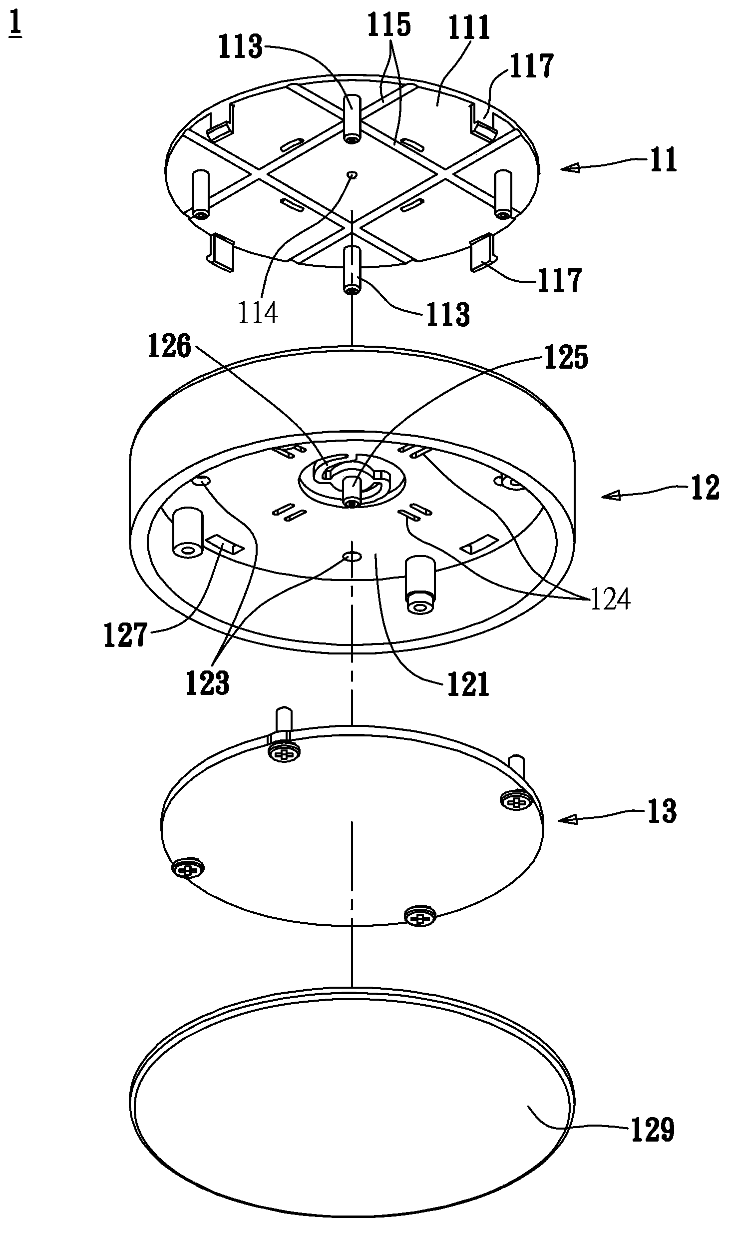 Press activating structure