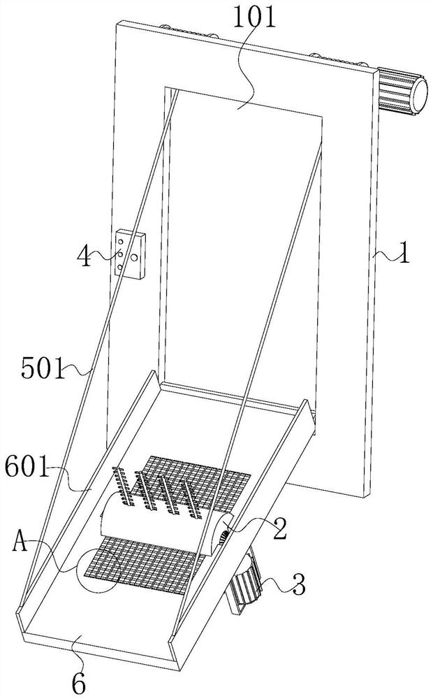 Quantitative discharging machine head of full-mixed ration stirring machine based on intelligent breeding