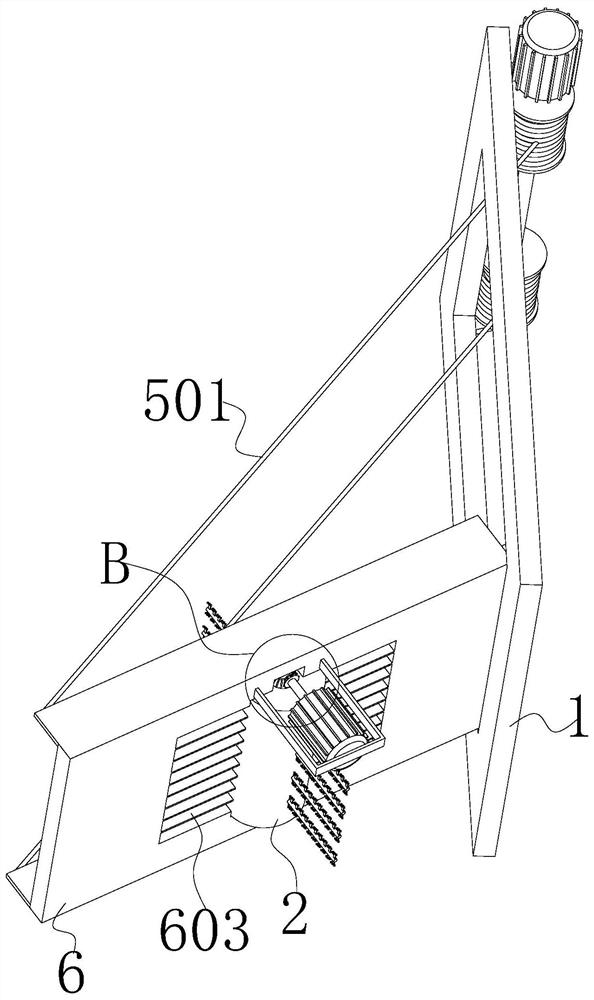 Quantitative discharging machine head of full-mixed ration stirring machine based on intelligent breeding