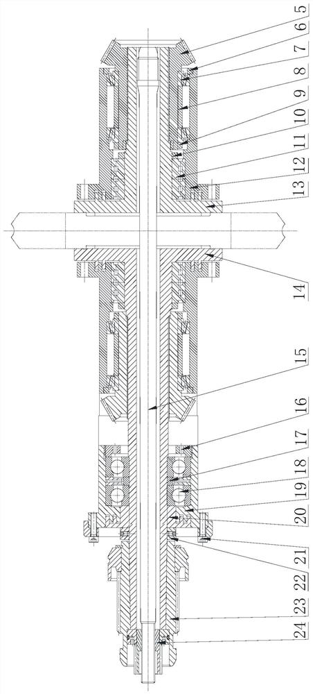 Single-shaft transmission roller detachable three-high mill