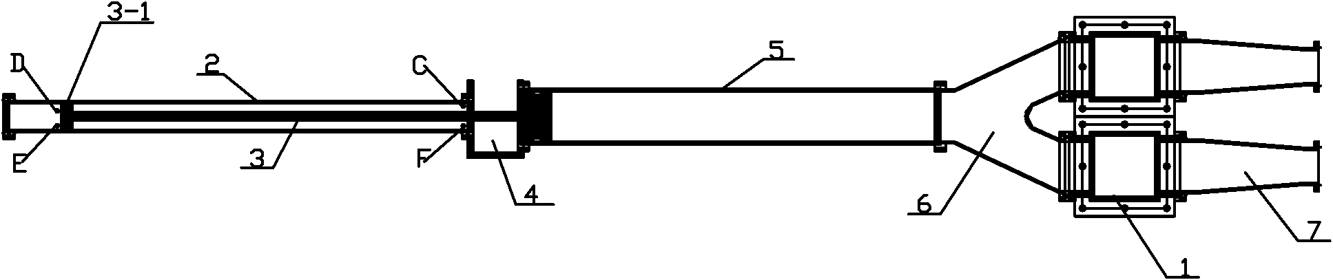 Distribution valve and mud or concrete pump with same