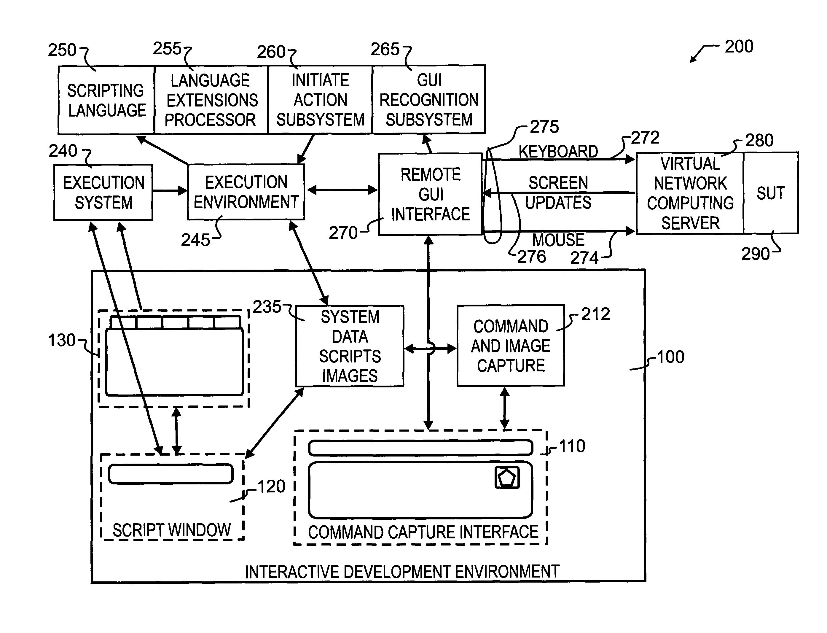 Method for monitoring a graphical user interface on a second computer display from a first computer