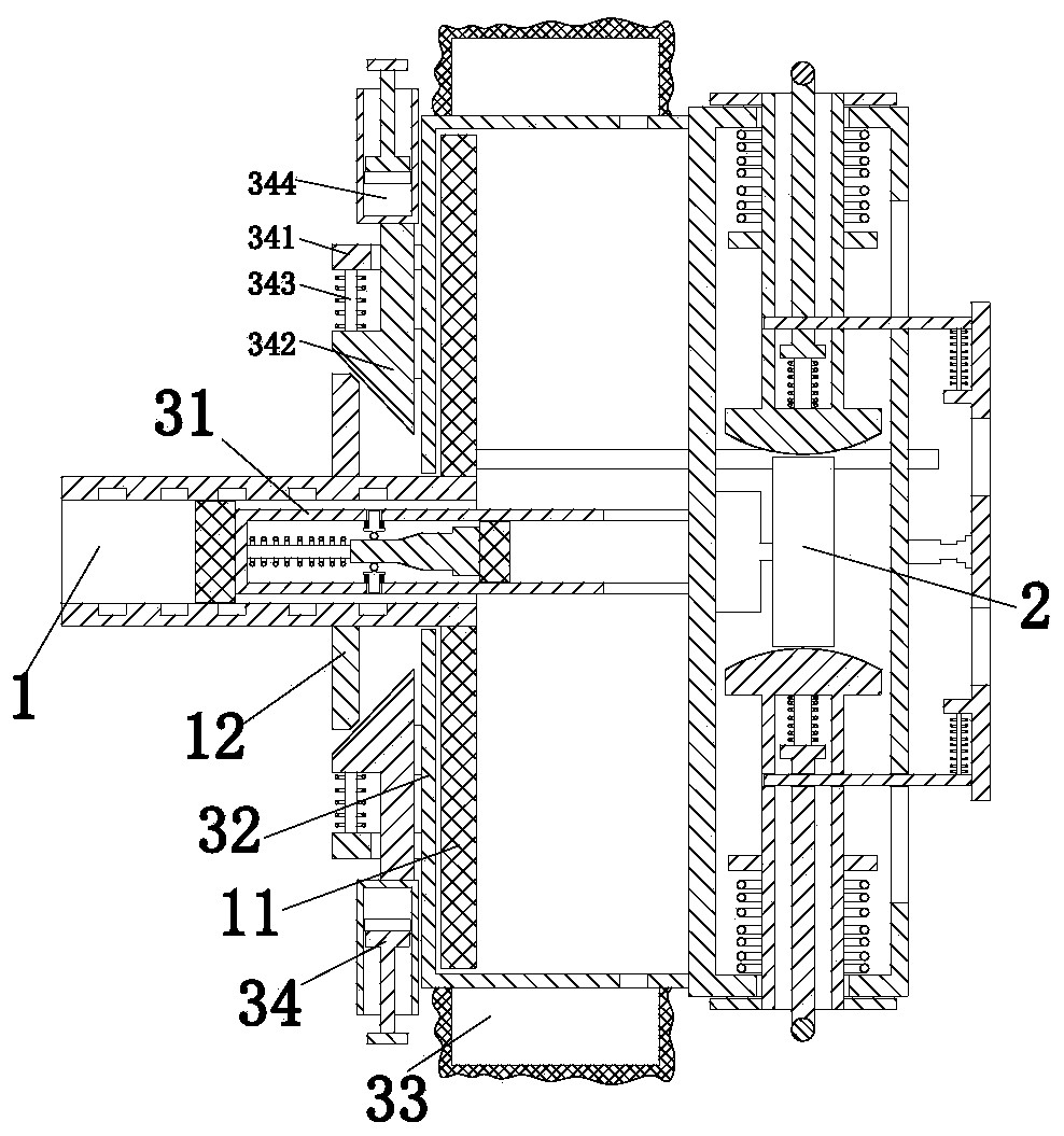 Long-distance material energy conveying pipeline joint air tightness detection system