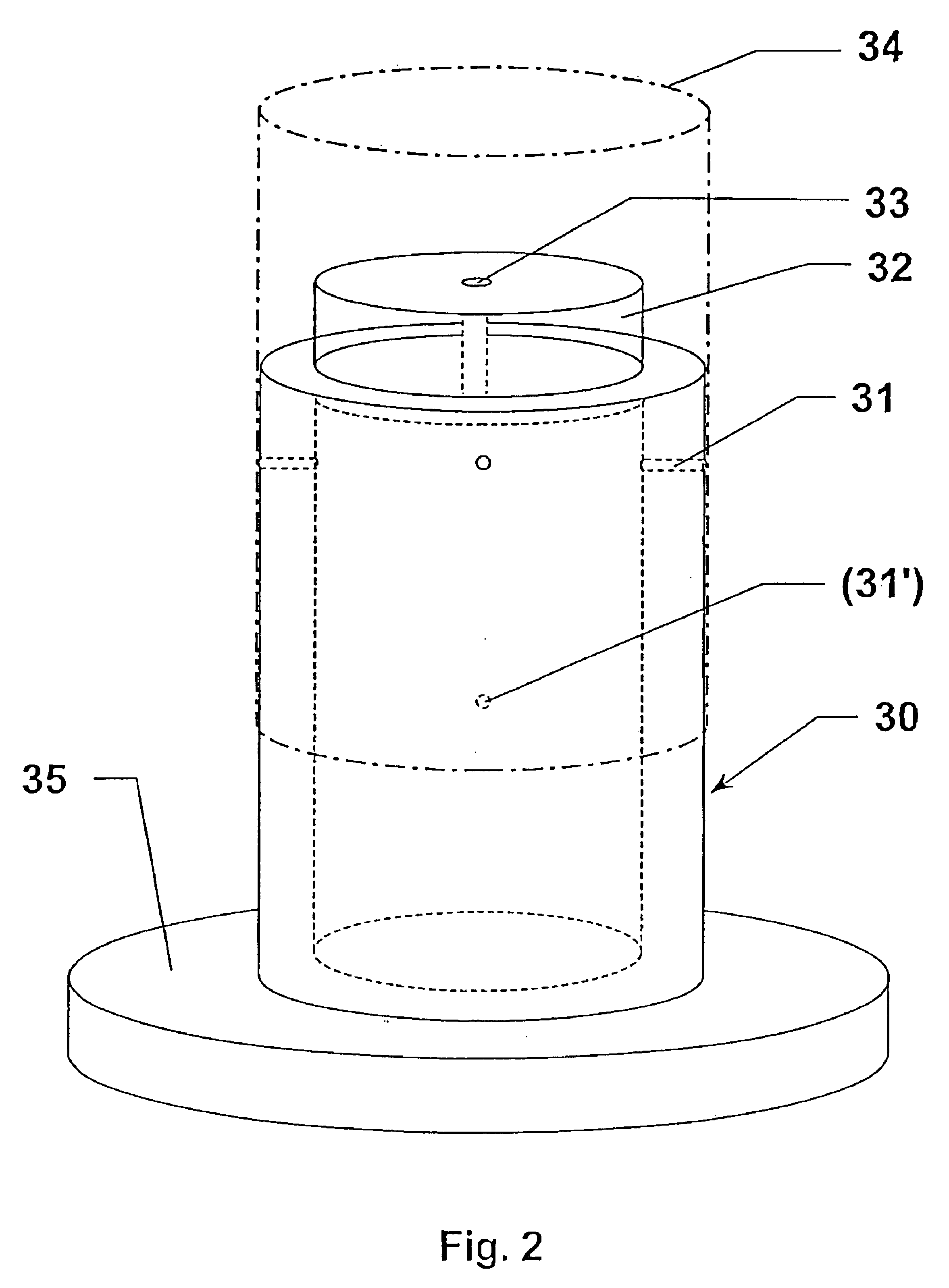 Offset printing machine having intermediate sleeve fitted to core cylinder using compressed air