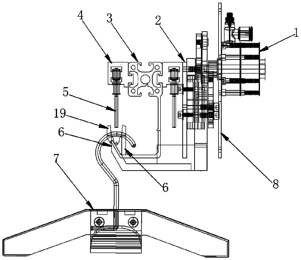 Needle conveyor line waiting device