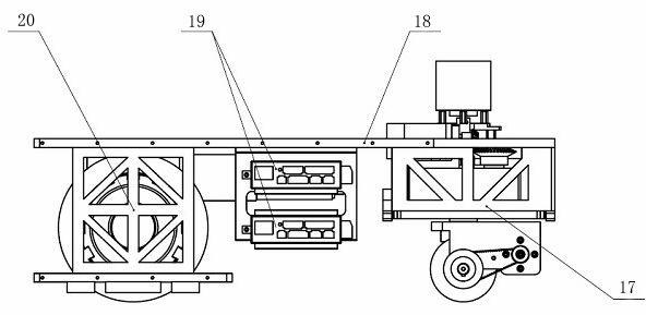 Electro-gas vertical welding automatic moving type robot system