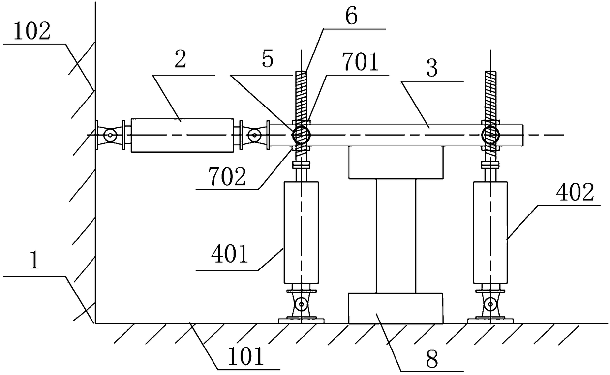 Multifunctional structure engineering loading test system