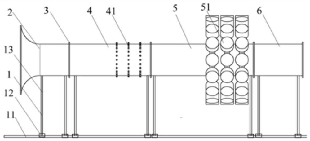 Aircraft APU air inlet channel sound source simulation device and simulation method