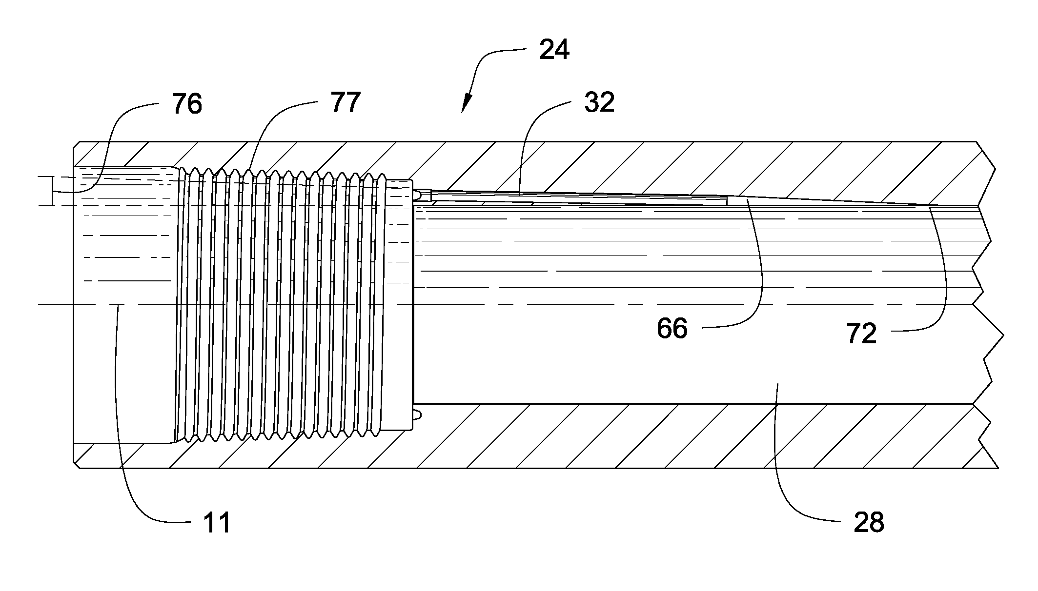 Apparatus and Method for Routing a Transmission Line through a Downhole Tool