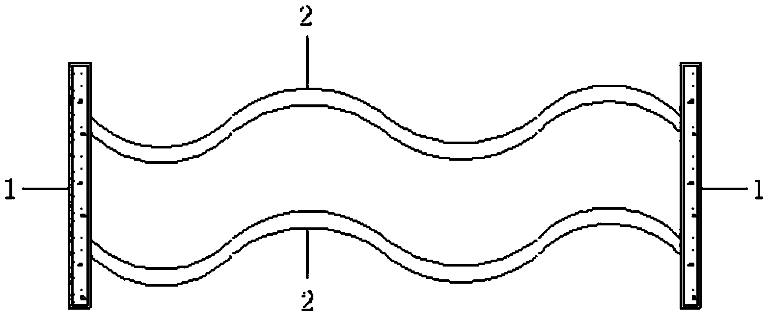 Box-section column of corrugated steel web-concrete filled steel tube flange combination