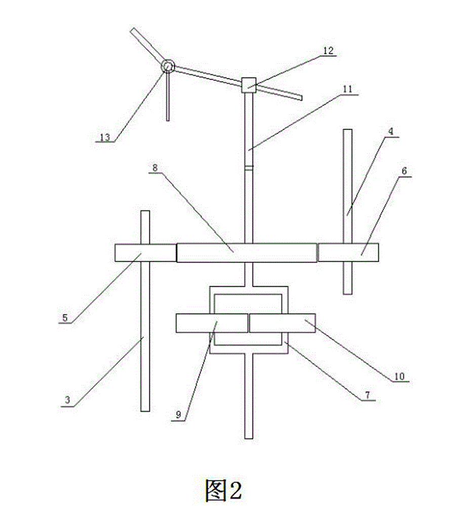 Reverse blowing ice melting type water energy recycling cooling tower