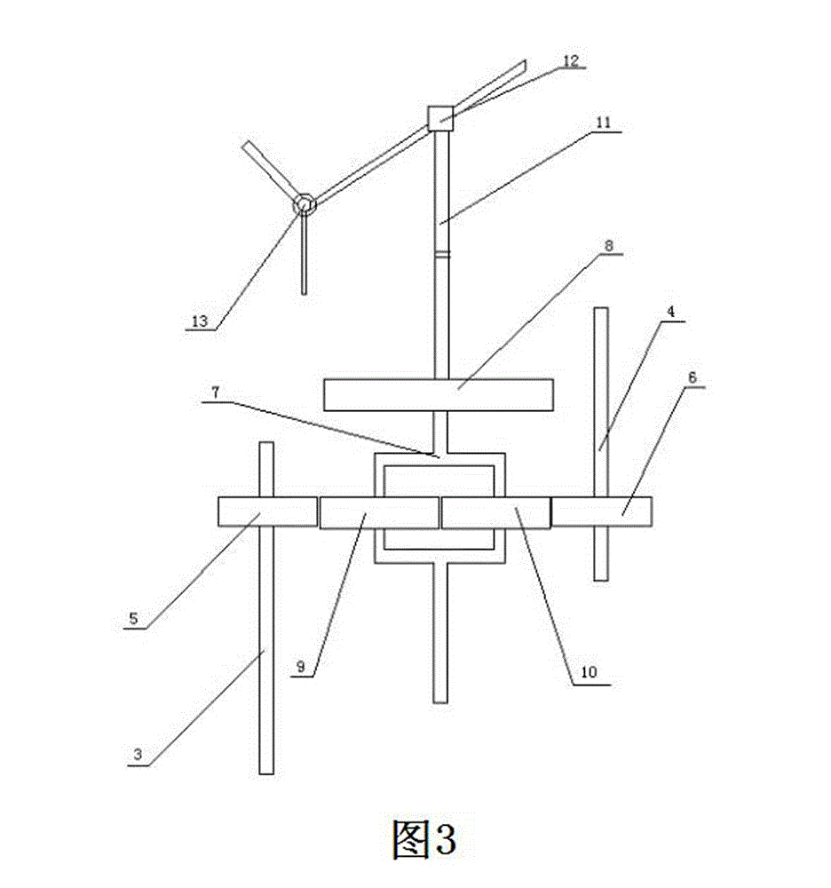 Reverse blowing ice melting type water energy recycling cooling tower