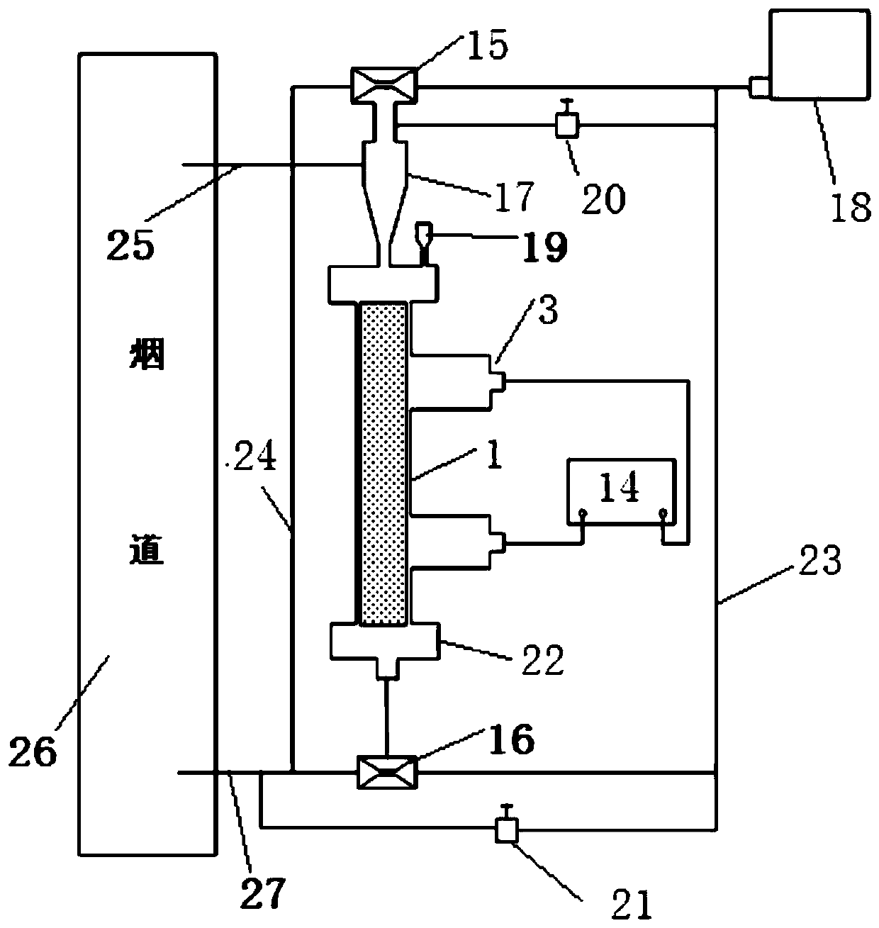 System and method for detecting carbon content of fly ash under dynamic condition of hollow metal waveguide