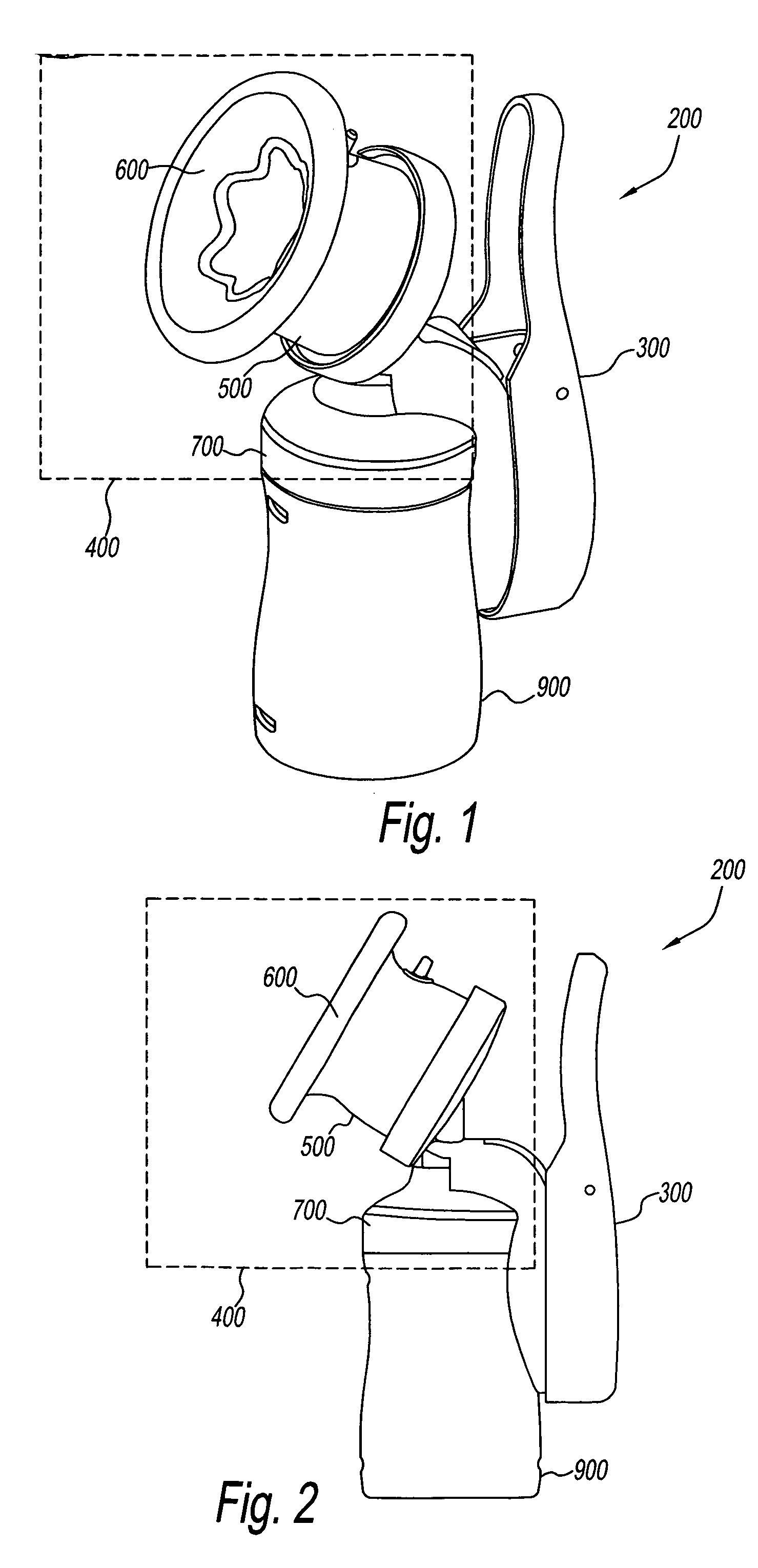 Manual breast pump