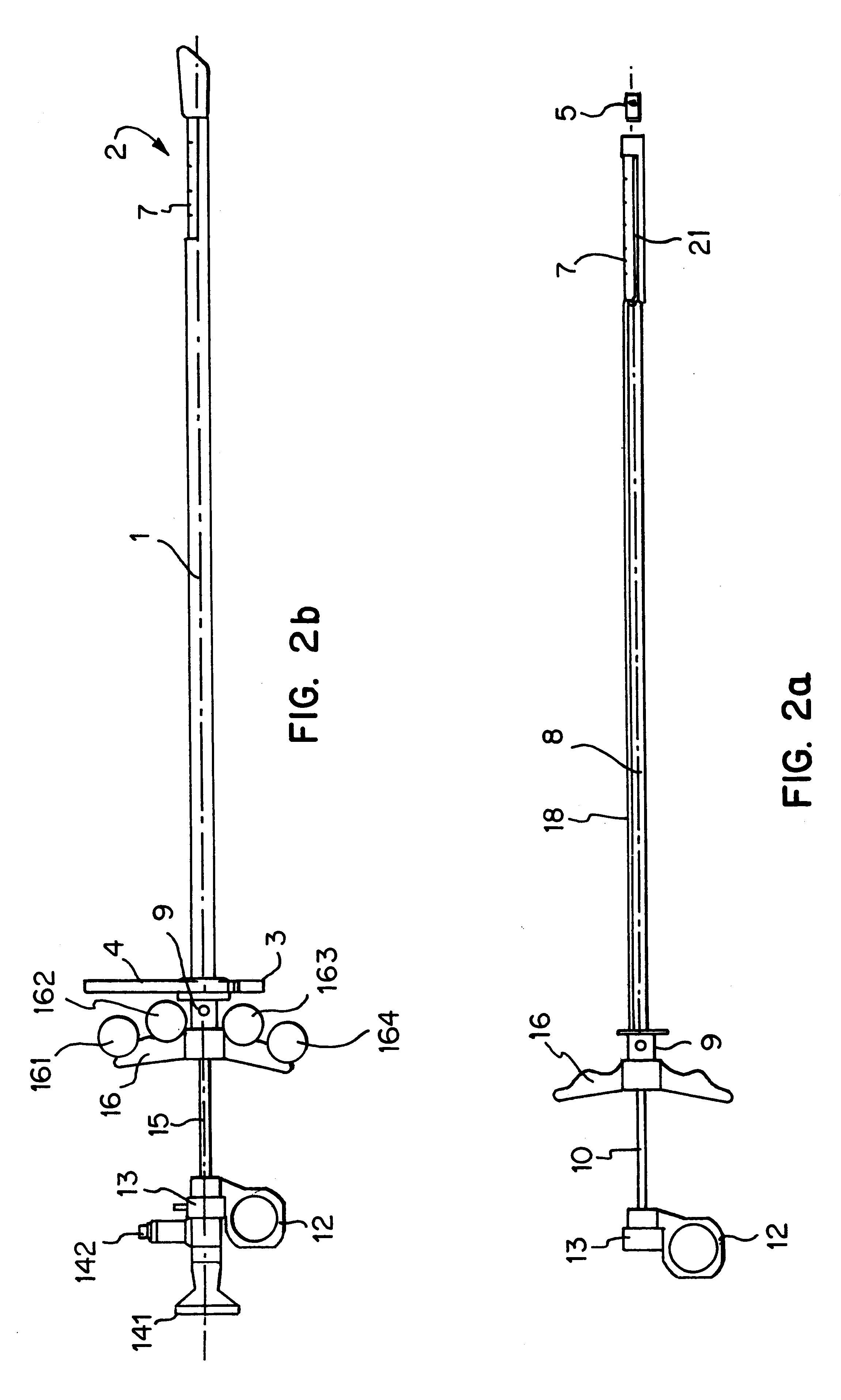 Instrument for severing tissue with HF current